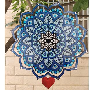 【江西葛仙村同款】曼陀罗风铃3d神秘之眼可折叠旋转北欧花园挂饰