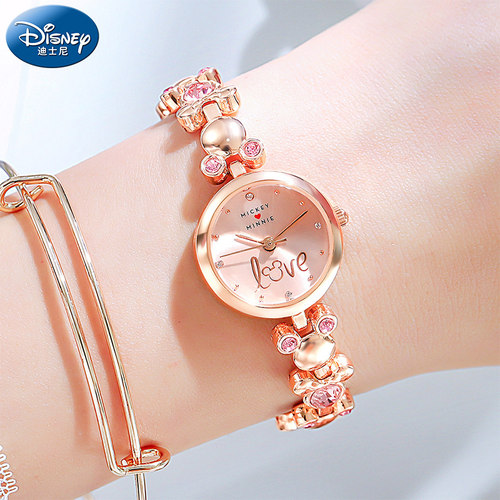 迪士尼中学生简约风气质少女手表