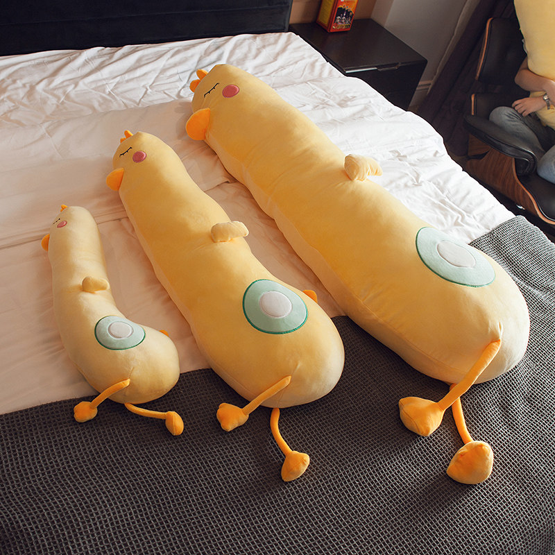 夹腿睡觉抱枕侧睡女生长条枕小鸡毛绒可爱靠枕男朋友床头靠枕靠垫,居家布艺,靠垫/抱枕,淘宝优惠券,粉丝福利购,淘宝优惠卷