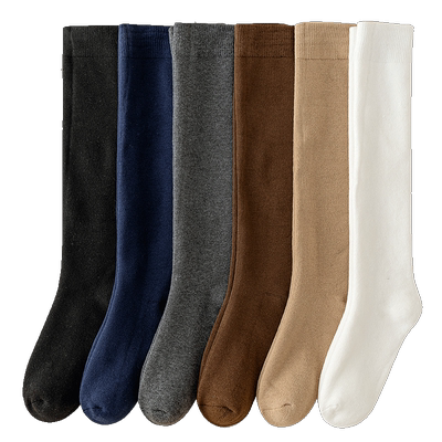 长袜子男士小腿袜秋冬季加绒加厚