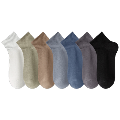 袜子男士短袜夏季薄款网眼短筒袜