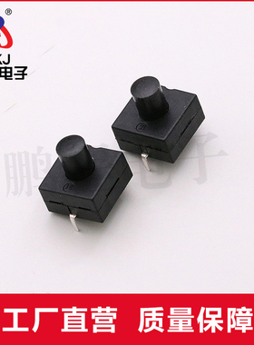 手电筒按钮1212-112A 一开一关 二脚直插 自锁按键 台灯开关按键