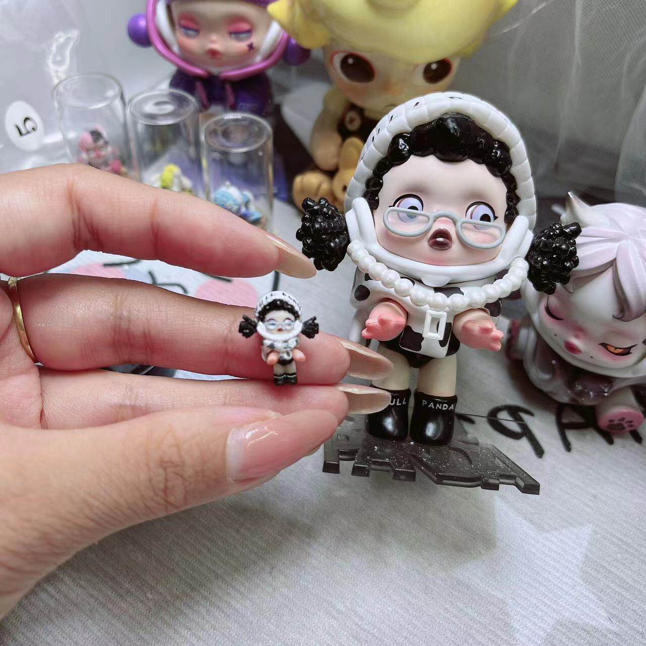 迷你版sp牛奶小可爱3d建模硅胶模具光疗滴胶可反复使用diy