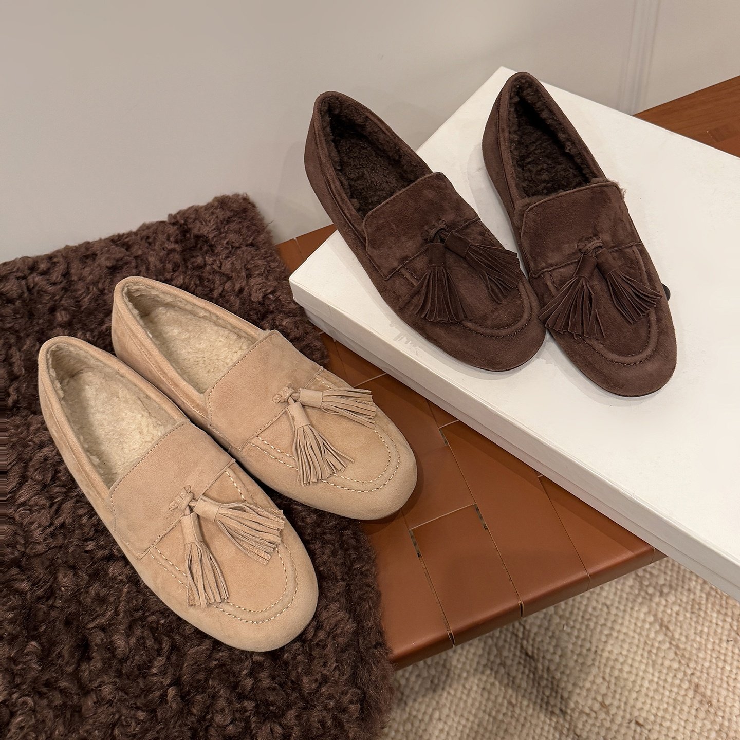 复古休闲平跟流苏舒适百搭乐福鞋