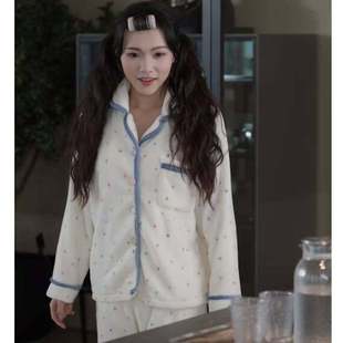 原版短剧大叔罗曼史羽翎沈知知同款睡衣套装秋冬上衣裤子女衣服潮