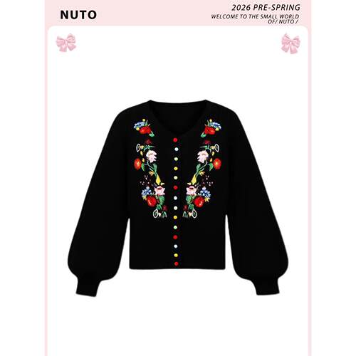 NUTO重工春意小花刺绣