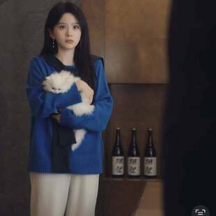 原版短剧许你地久婚长马秋元孟瑜同款毛衣女衣服圆领针织衫上衣潮