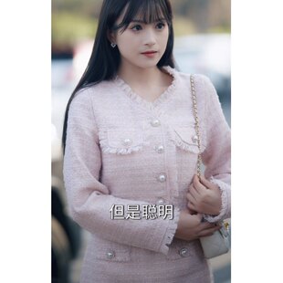 原版短剧白四爷夫人到处说你不做人文晴江怡同款小香风外套女衣服