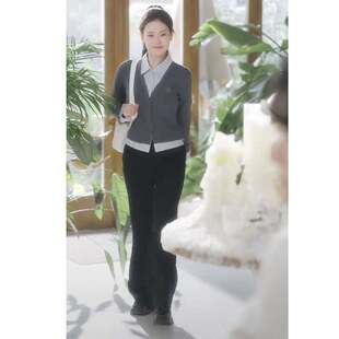 上衣女衣服 针织衫 原版 短剧误入贵族学校她只想搞钱张颖菲云苓同款