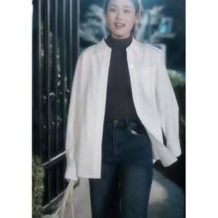 上衣女衣服潮 衬衫 原版 短剧误入贵族学校她只想搞钱张颖菲云苓同款