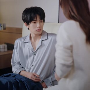 衬衫 睡衣春秋v领长袖 上衣男衣服潮 短剧那年冬至张翅京烁同款 原版