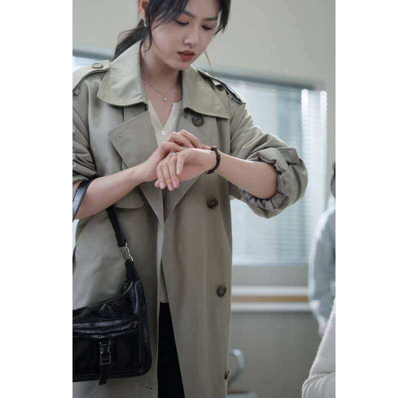 原版短剧大叔罗曼史马晓伟闻筱同款风衣外套中长版大衣女衣服潮,女装/女士精品,礼服/晚装,淘宝优惠券,粉丝福利购,淘宝优惠卷