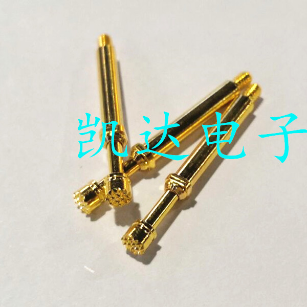 镀金测试针HRS120 H300（梅花头）24A探针2.65mm弹簧针/针套3.0mm