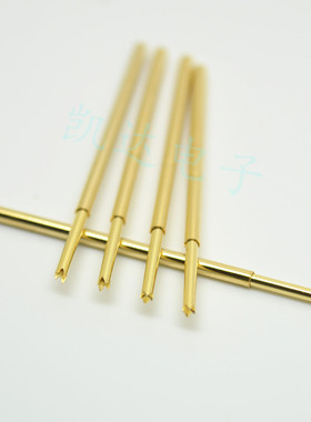 镀金头测试针PAL50-Q1（直上四爪头型）探针 0.68mm顶针 弹簧针