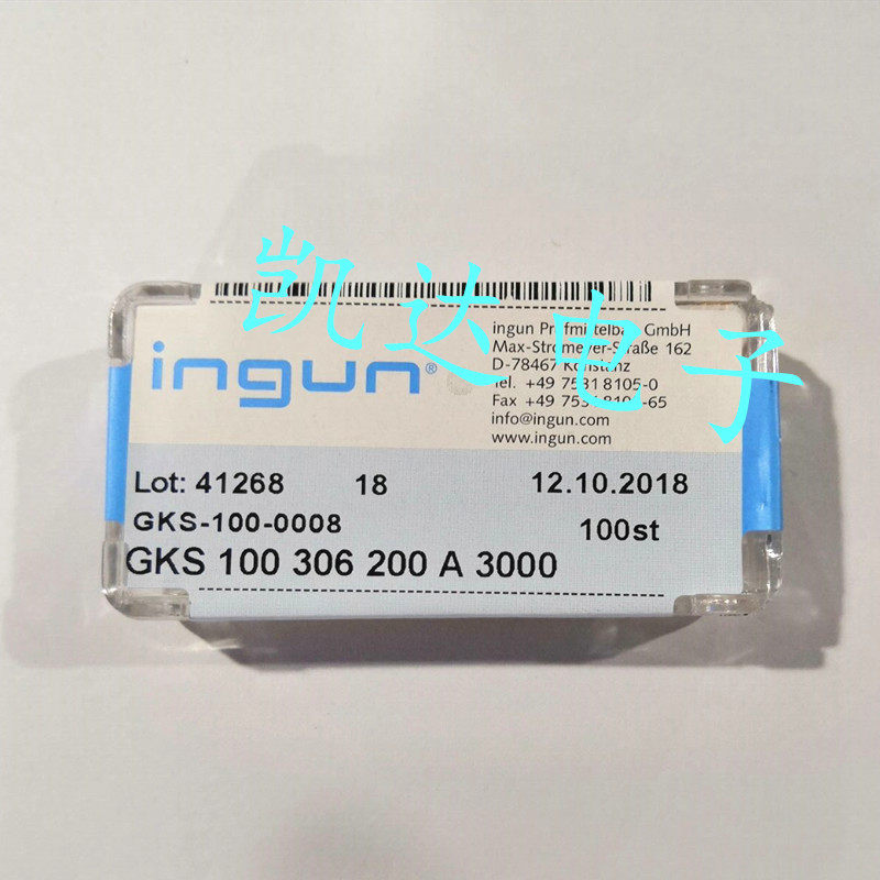 INGUN探针GKS100 306 200A3000英钢1.36mm测试针九齿梅花头弹簧针