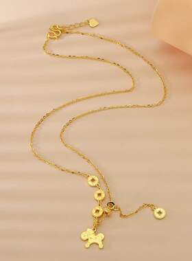 足银9999纯银蝴蝶流苏项链女款2026新款爆款锁骨链送女友闺蜜礼物