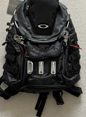 Vintage Oakly backpack双肩包机能降落伞兵背包中古书包旅行包男