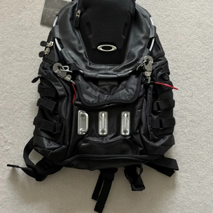 Vintage Oakly backpack双肩包机能降落伞兵背包中古书包旅行包男
