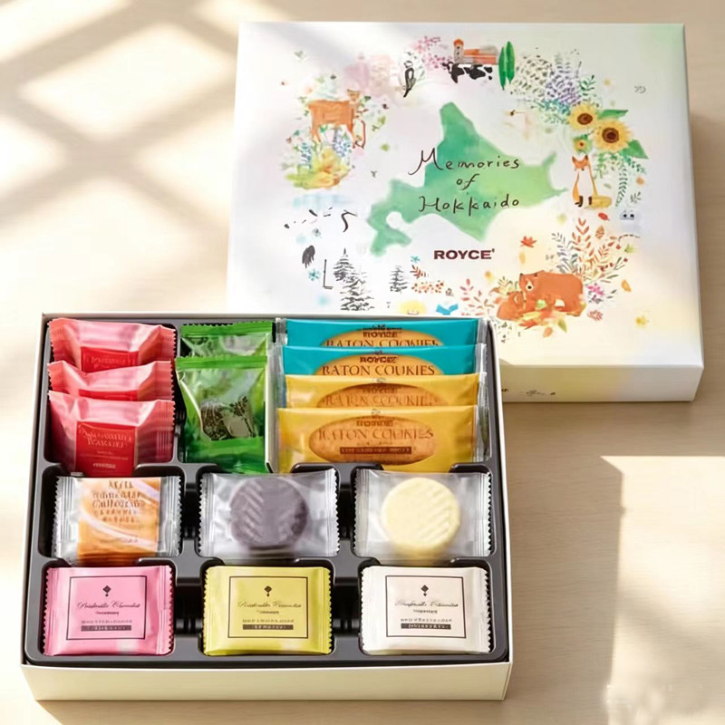 【现货】日本进口若翼族巧克力四季威化抹茶饼干royce生巧送礼盒