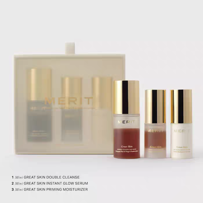 新款MERIT Mini Great Skin Skincare Essentials套装50+15+15ml