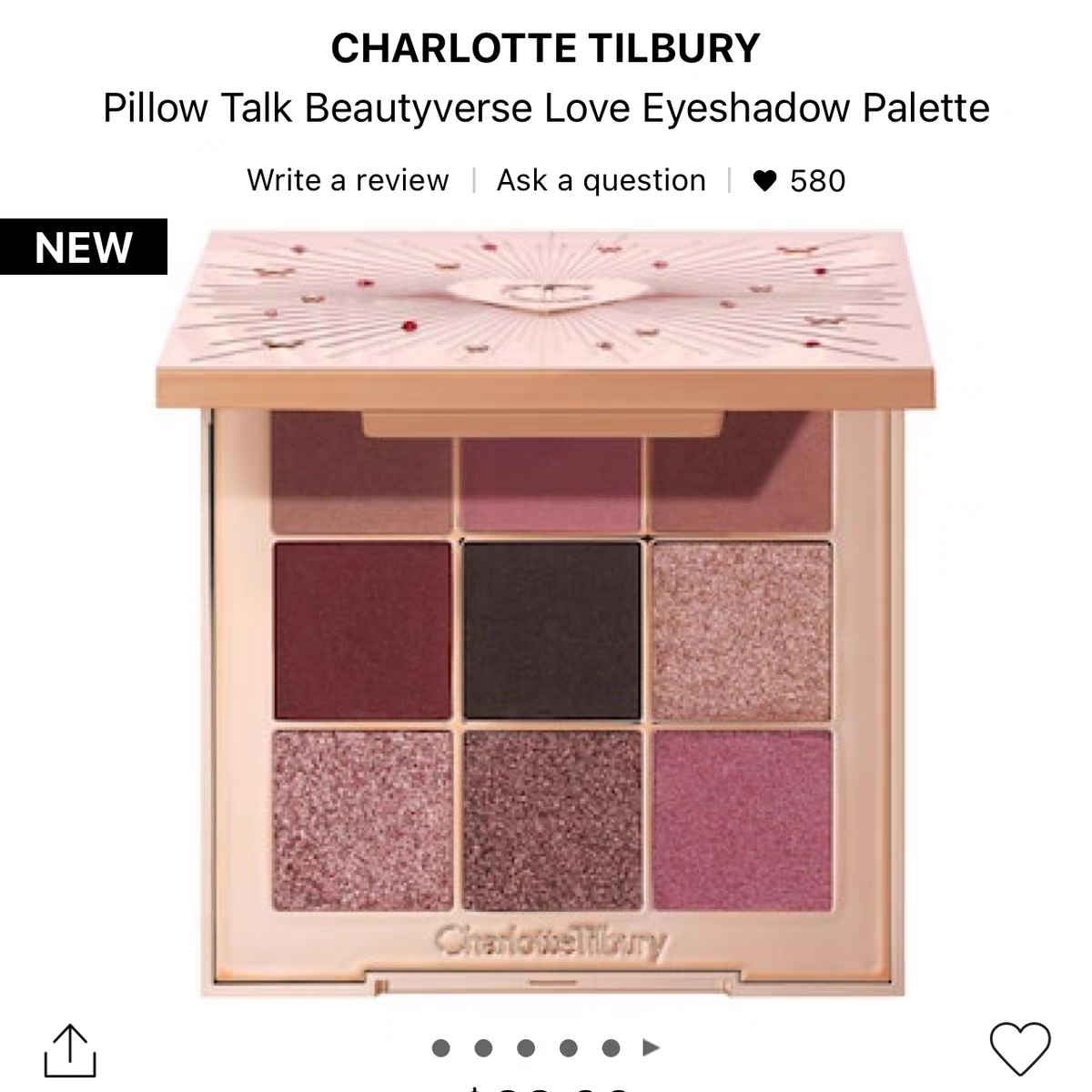 Charlotte Tilbury/CT2024圣诞限定新品眼影盘亮片珠光哑光多色盘