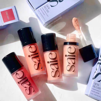 海淘 小众黑马~Saie Dew Blush光泽液体腮红水光腮红蜜12ml rosy