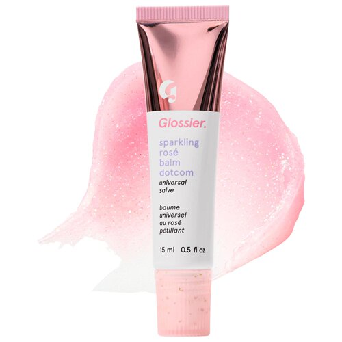 现货 海淘Glossier圣诞限定 白女有色润唇膏 Sparkling Rose 滋润