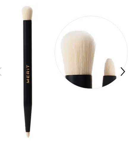 现货 MERIT 北美丝芙兰极简风小众品牌双头眼影刷 很好用