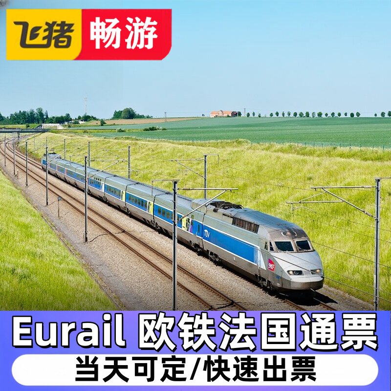 欧洲铁路火车法国通票Eurail Pass电子票 连续/活期可选