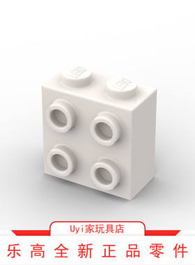 乐高LEGO零件 22885 白色 1x2x2 单面四凸点砖 6128823 WHITE