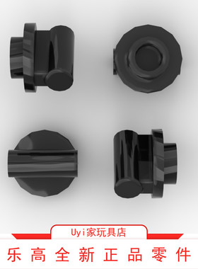 乐高LEGO零件 黑色 1x1 圆板底部带接柄 25893 79194 6356406