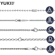 YUKI jewelry personality short distribution chain men''s Necklace titanium steel thick decorative necklace necklace tide girls