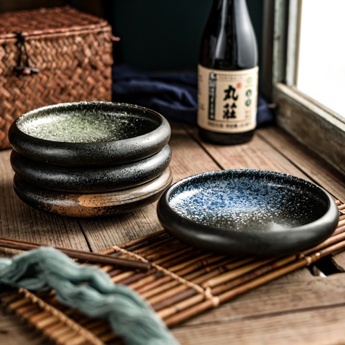 日式盘子凉菜专用盘釉下彩泡菜碟