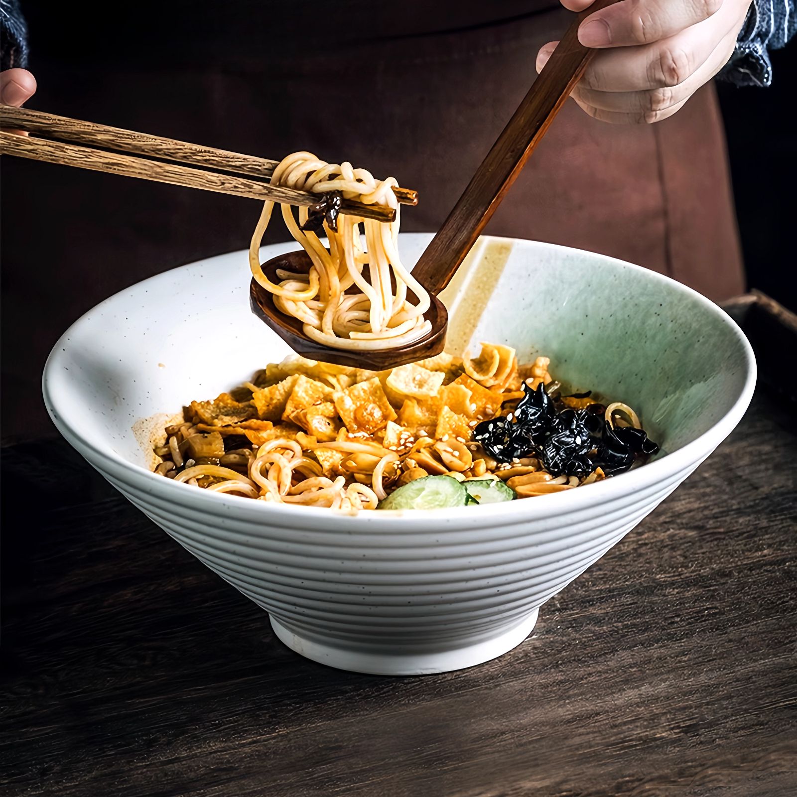 斗笠面碗大号吃面嗦粉个人专用碗