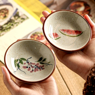 碟子精致釉下彩调味碟家用小盘子酱油碟陶瓷小菜碟调料碟日式 餐具