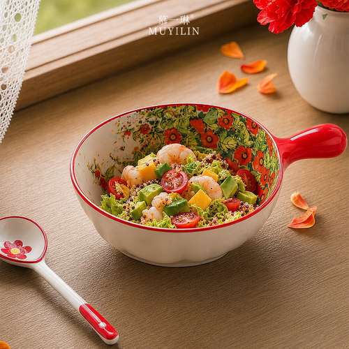 美食博主同款｜MUYILIN漫花柄碗
