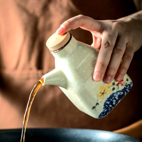 复古陶瓷酱油醋专用壶料酒瓶餐具