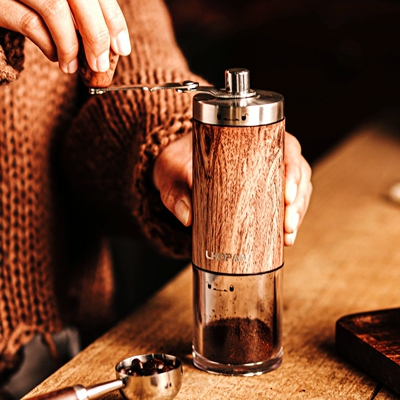 手冲咖啡器具套装便携木纹磨豆机