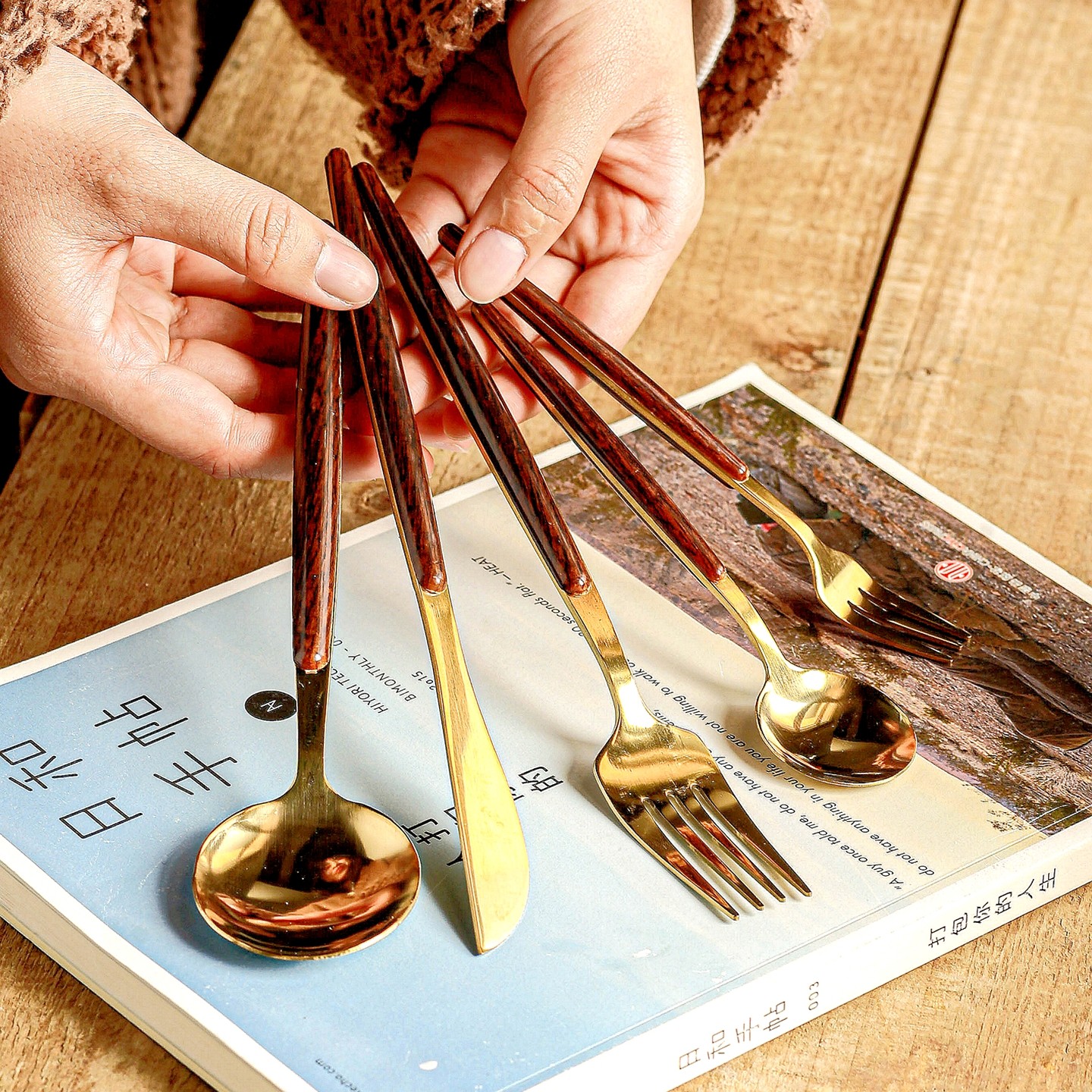 牛排刀叉餐勺套装高颜值饭勺不锈钢汤勺西餐刀勺子个人专用喝汤勺,餐饮具,叉/勺/筷套装,淘宝优惠券,粉丝福利购,淘宝优惠卷