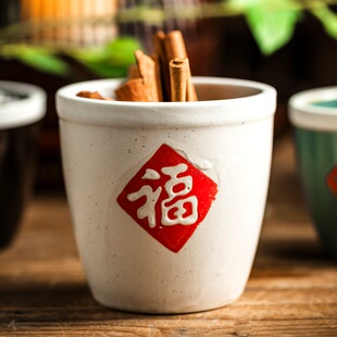 中式调味罐盐罐陶瓷撒料罐调味品罐厨房香料盒2025新款调料盒味盅