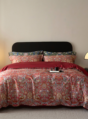 璟瑄Morris&CoA类埃及长绒棉四件套全棉纯棉被套超柔亲肤床上用品