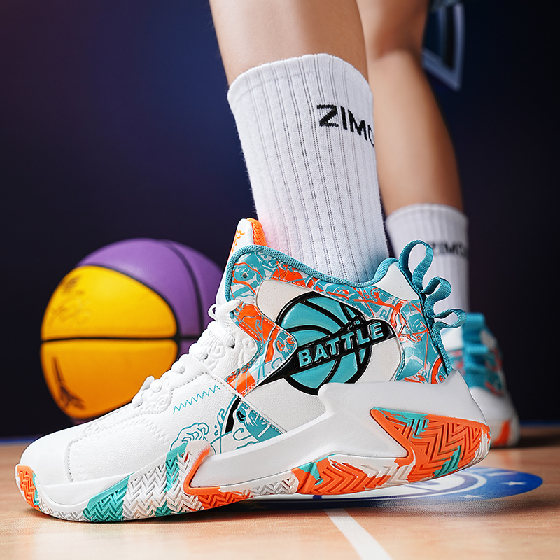 2025篮球鞋男大童冬季运动鞋男款青少年网面透气防滑学生实战球鞋