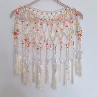 国风大典同款珍珠流苏云肩配饰披肩汉服明制旗袍 手工制品不退换