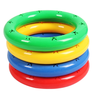 幼儿园早操器械道具圈儿童有声体操环晨操舞蹈手环小班手摇铃玩具