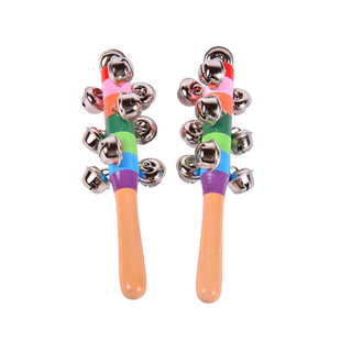 奥尔夫乐器儿童婴儿早教益智玩具乐器串铃手摇铃铛棒铃36个月以上