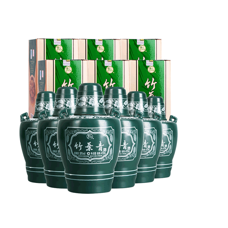 汾酒竹叶青酒 38度坛竹475ml*6盒 山西竹叶青酒露酒