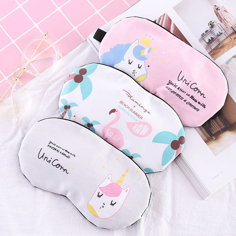 girl student Ice Eye mask dormitory shading ventilation Noon break relieve fatigue Cartoon unicorn Gogglesin the Home Daily , Protective Equipment , Goggles  category - from Buy2taobao.com to provide professional Taobao agent buy service