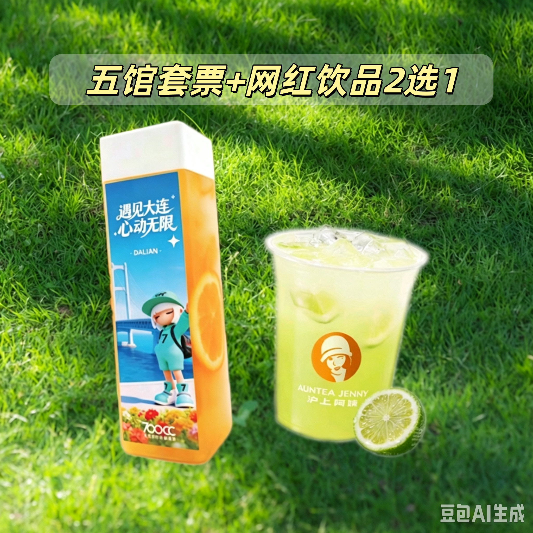 圣亚五馆门票+网红饮品
