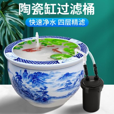 陶瓷简约时尚鱼缸过滤器