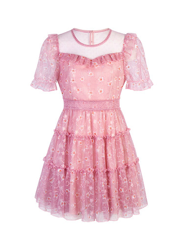 宫廷风2023新款蕾丝甜美公主裙